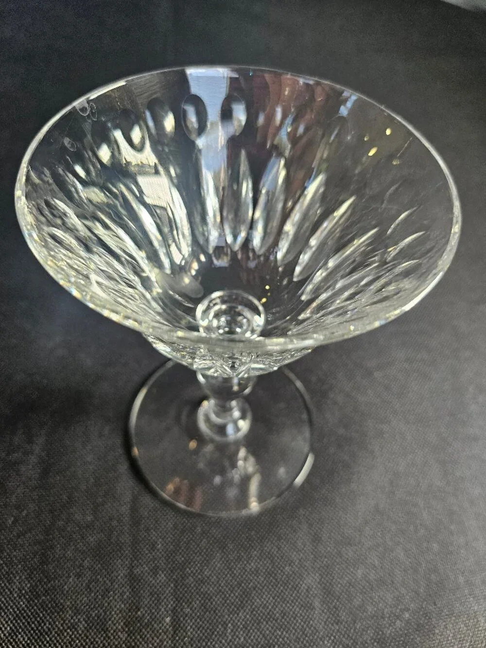 1950s Hawkes Crystal Saint George Champagne Coupes Cocktail Glasses Set Of 4